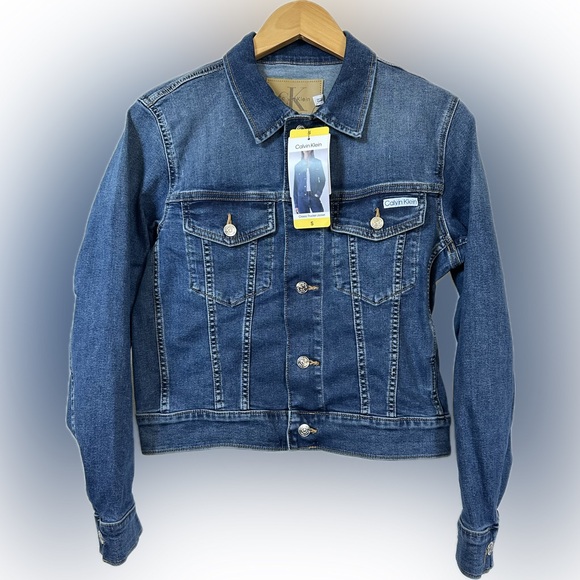 Calvin Klein Jackets & Blazers - Calvin Klein Dark Blue Denim Jacket